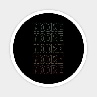 Moore Name Pattern Magnet